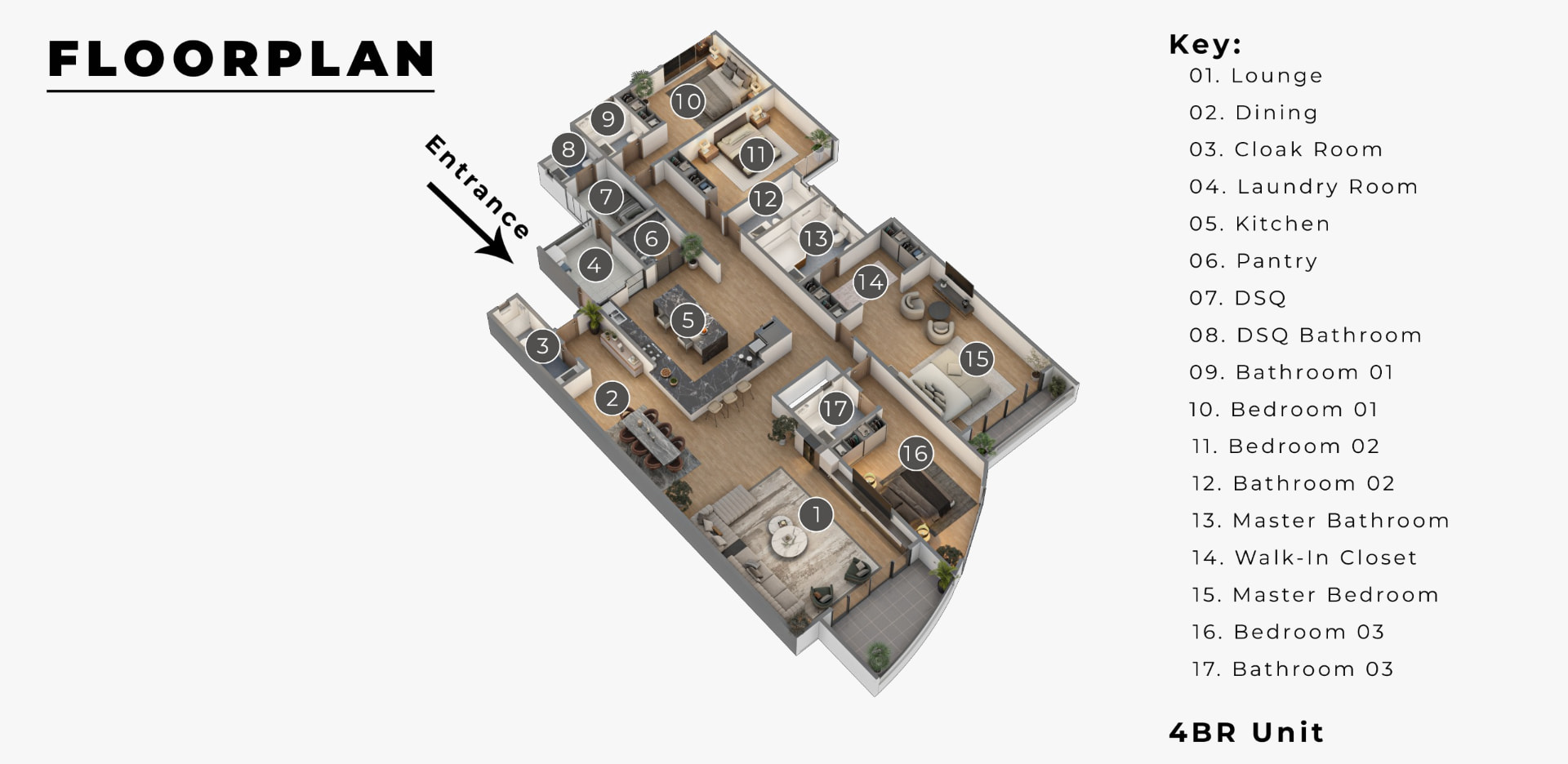 4BR Unit floor plan